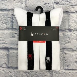 🕷Spyder Absorb Tek Crew Socks | 5 Pairs
